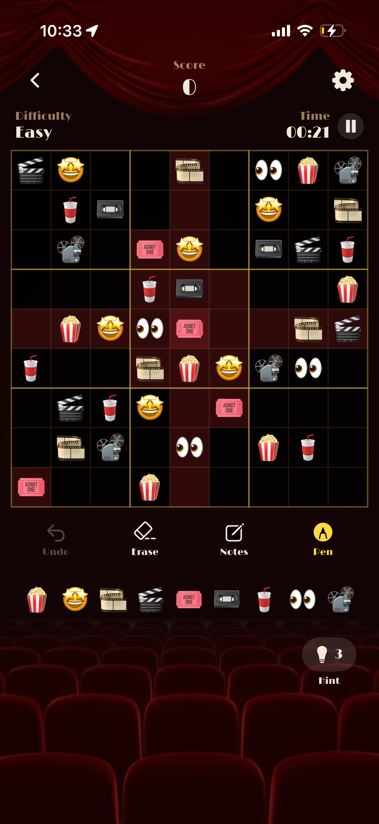 Cinema emoji style