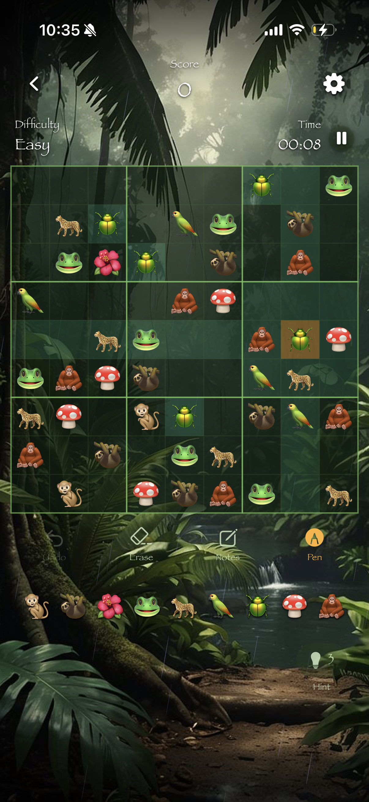 Jungle emoji style