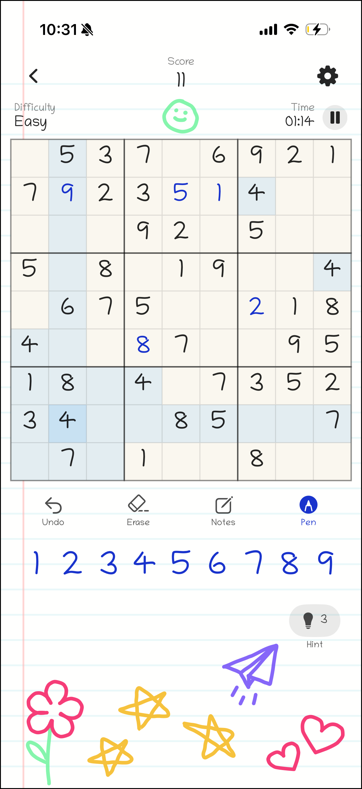 Notebook board style